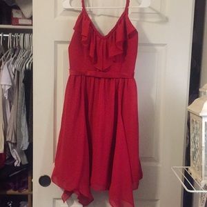 Beautiful flowy red dress